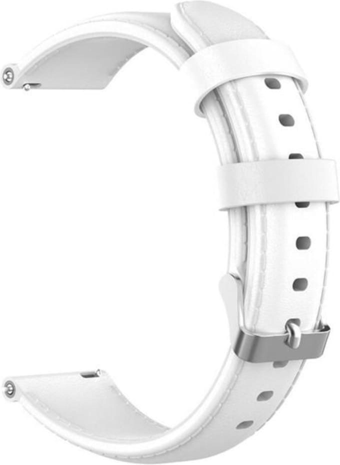 KELERINO. Leren bandje geschikt voor Samsung Galaxy Active / 42 MM - Wit