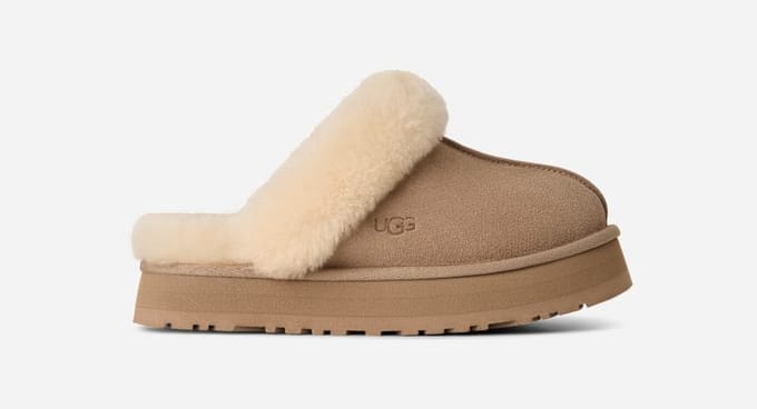 UGG® Disquette for Women in Tan, Size 7, Suede/Polyester