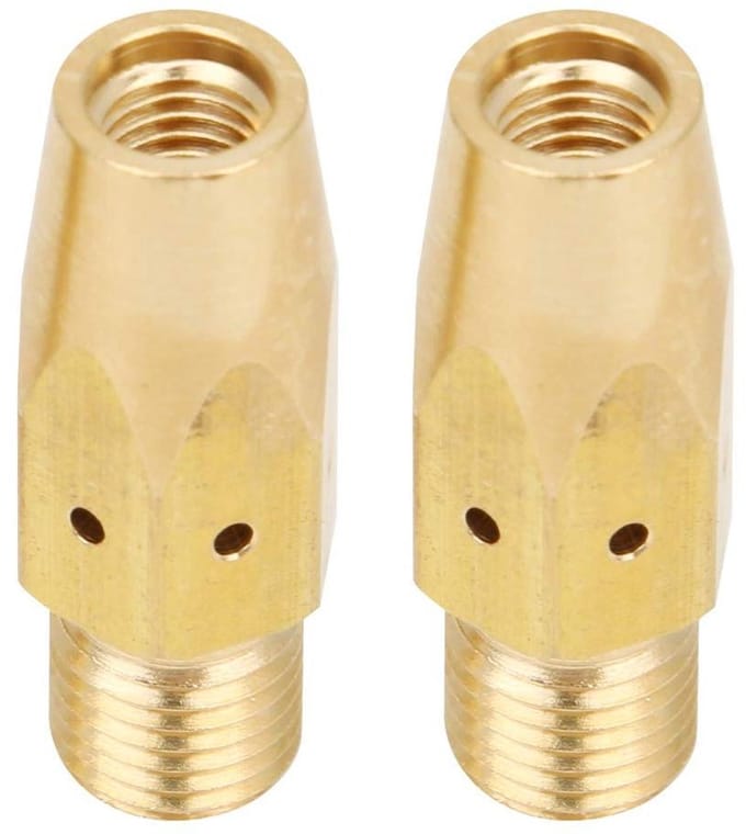 Laspistool Accessoires - Contacttip Adapter - Metaal Bewerken - Messing Materiaal - 2 Stuks - Messing