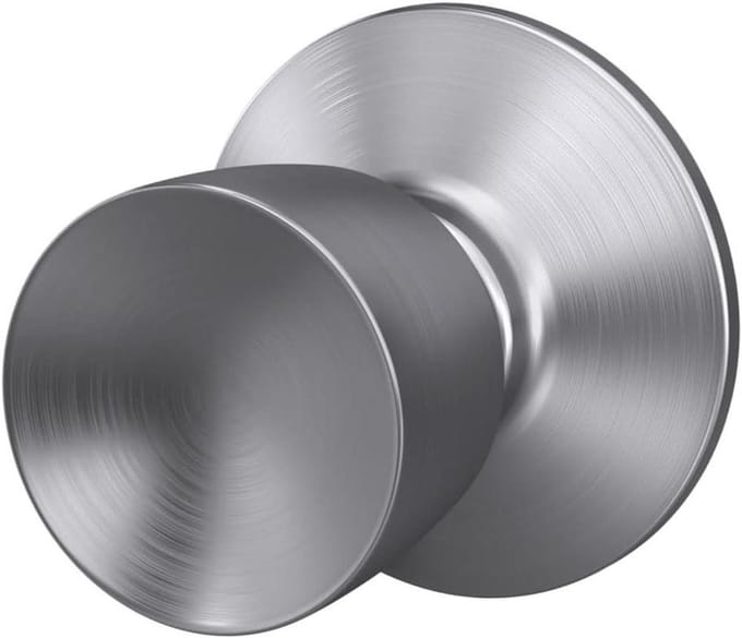 Belknop Deurbel - Drukknop Modern - Entree Beveiliging - Satijn Chroom Afwerking - Rond Vorm - Chroom