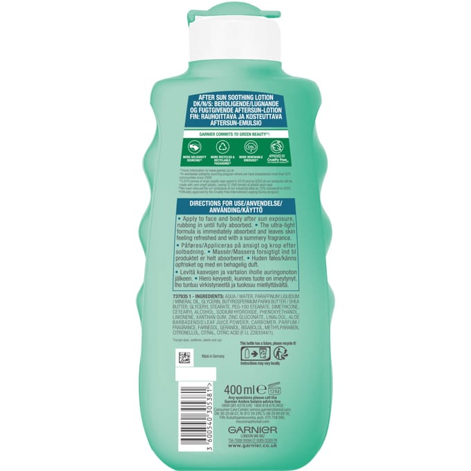 Garnier Ambre Solaire After Sun Soothing Hydrating Lotion - 400 ml