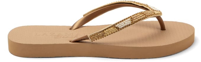 Lazamani - Fraser Beach Dames Slippers Beige - Maat 35/36