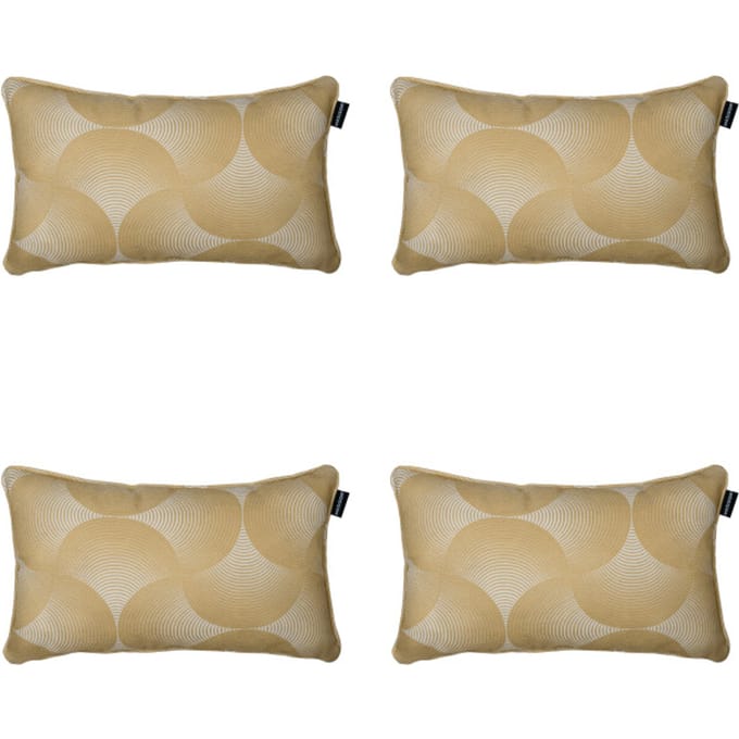 Madison - Sierkussen Napels - Geel - 30x50x10cm - Set van 4