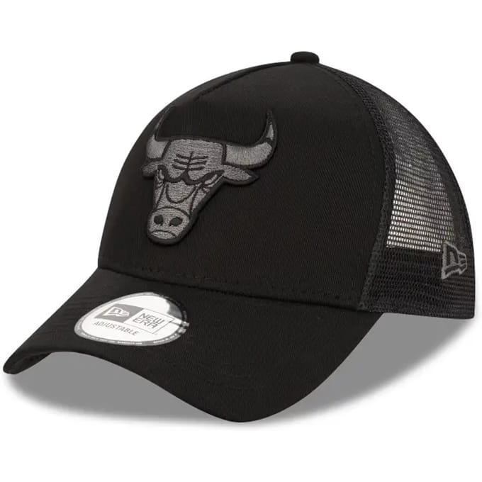 New Era CHICAGO BULLS TONAL BLACK A FRAME TRUCKER