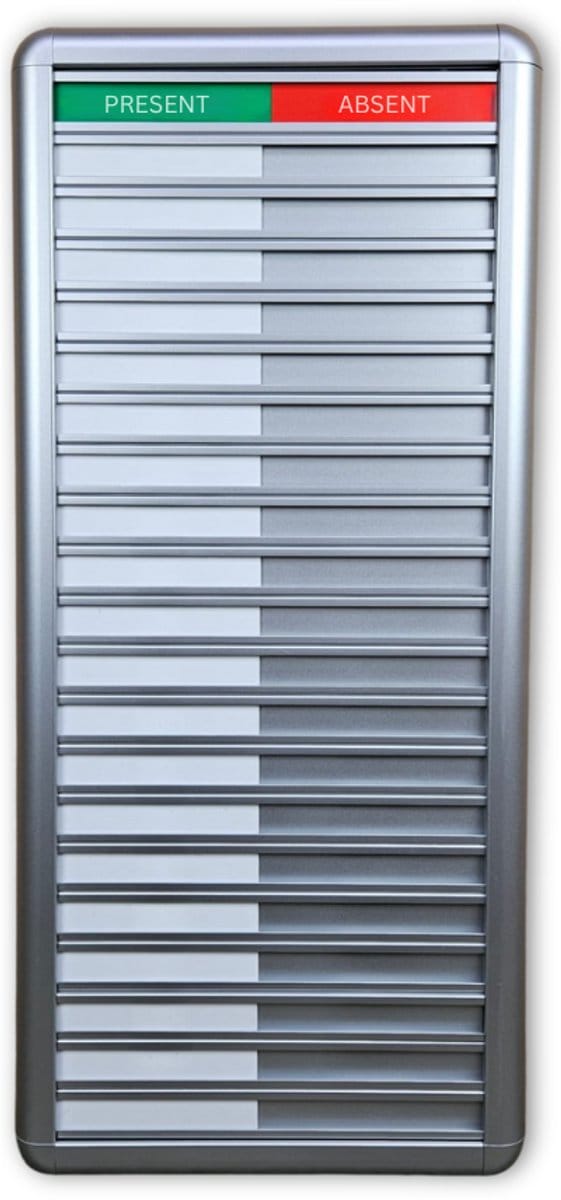CombiCraft aluminium Present-Absent bord - 20 personen