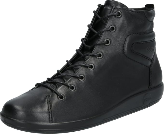 ECCO SOFT 2.0 dames Veterboot - Sneakers - Zwart