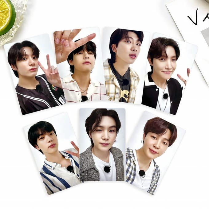 KPOP 7pcs/set Bangtan Boys WVS RUN Photocard