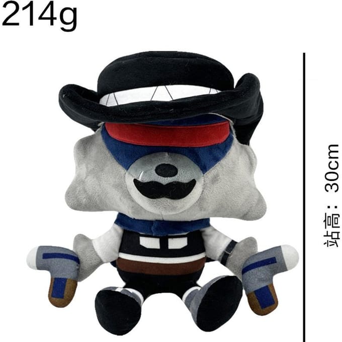 Loup Glissant Wes Wolf 28-30cm Poupée en Peluche Figurine Jouet
