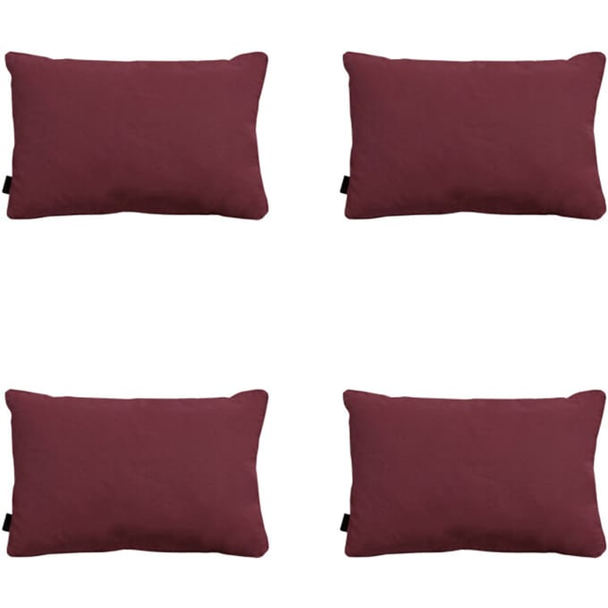 Madison - Sierkussen Panama bordeaux - Ca. 40x60 cm - Set van 4