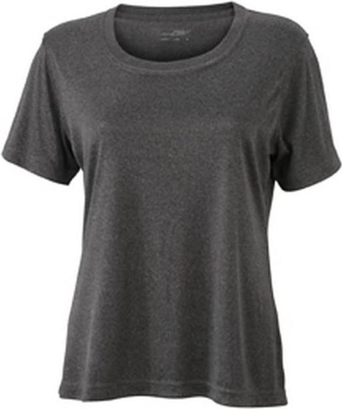 James and Nicholson Vrouwen/dames Actieve Tee (Donkergrijs Melange)