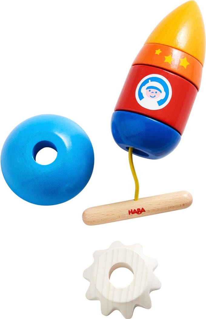 Rijgspel - Raket - 16cm - 8dlg