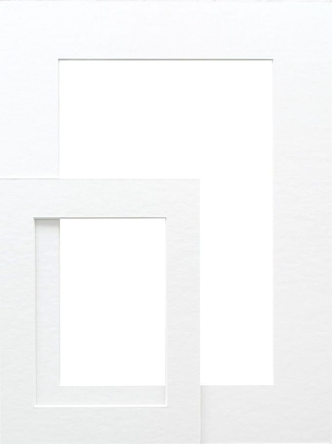 Deknudt Frames passe-partout - wit - foto 20x25 - buitenformaat 30x40
