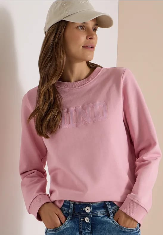 Sweatshirt met ronde hals en Artwork