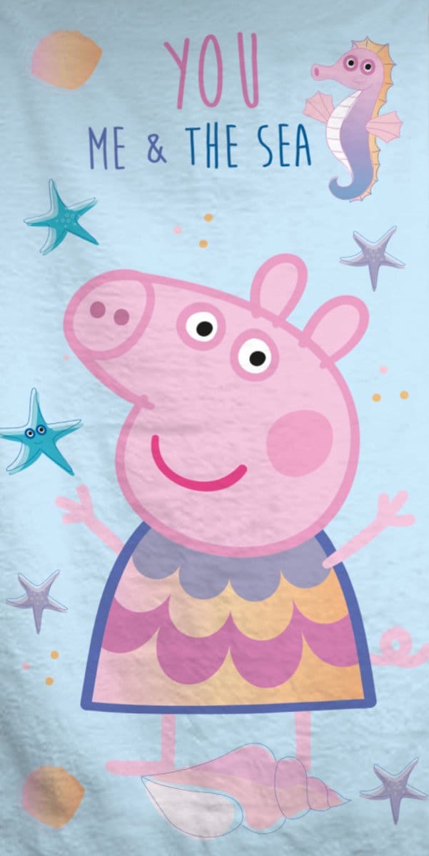 Brandmac 70 X 140 Cm-peppa Pig (113503) Handdoek Blauw Kinderen