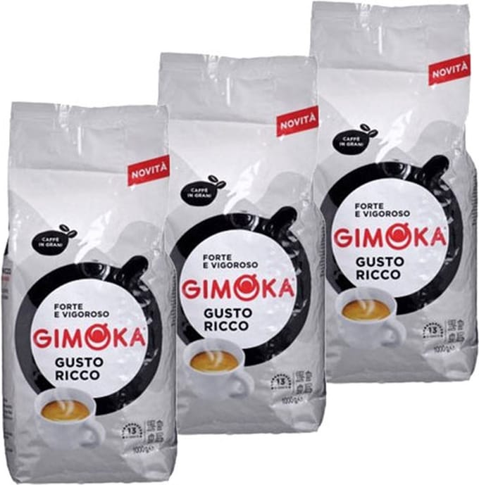 Gimoka Gusto Ricco - koffiebonen - 3 x 1 kilo