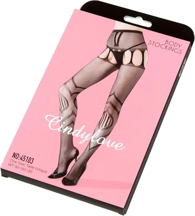 Cindylove - Jarretelkousen - No. 45103 - One Size - Zwart