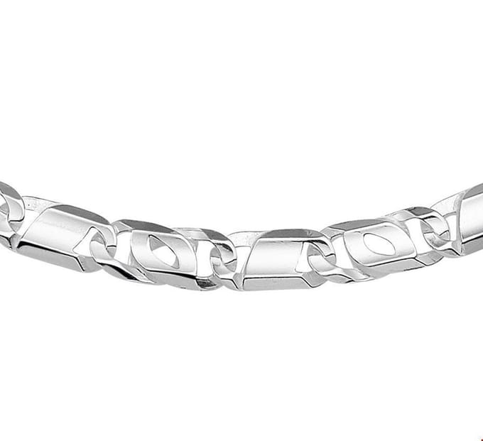 Zilveren Collier arendsoog 7 mm 50 cm 1020393 50 cm