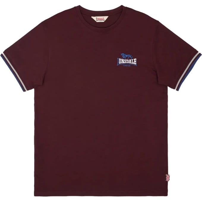Lonsdale London SHILDON Heren T-shirt - bordeaux - M