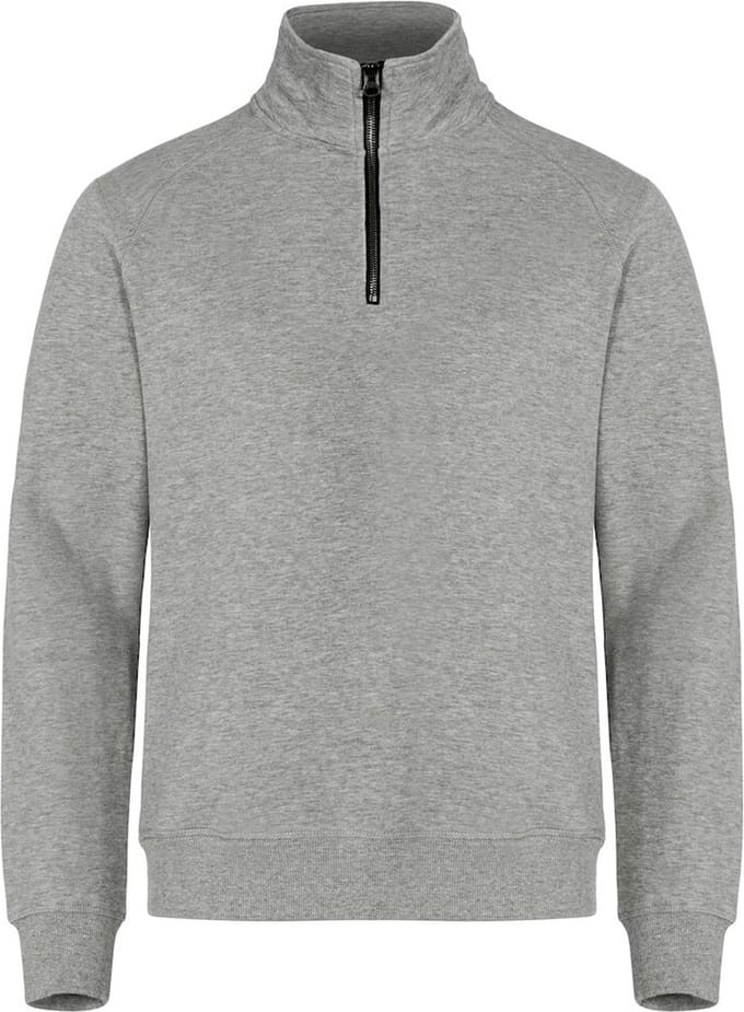 Clique Classic Half Zip 021043 - Antraciet Melange - L