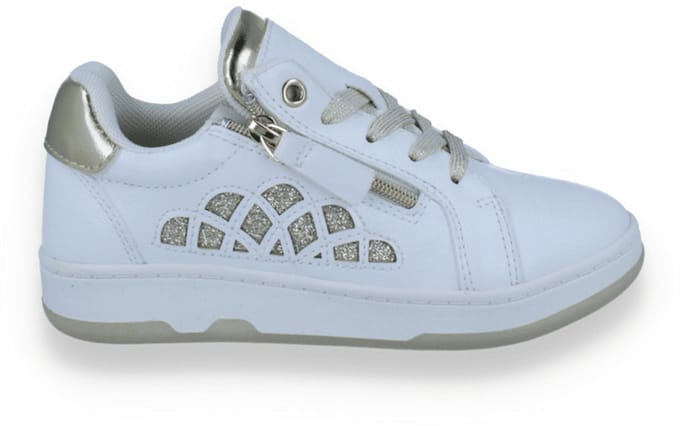 Sj Lifestyle Meisjes Sneaker Wit/goud | Maat: 29