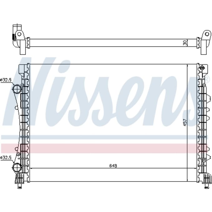 Radiator, motorkoeling NISSENS 63815