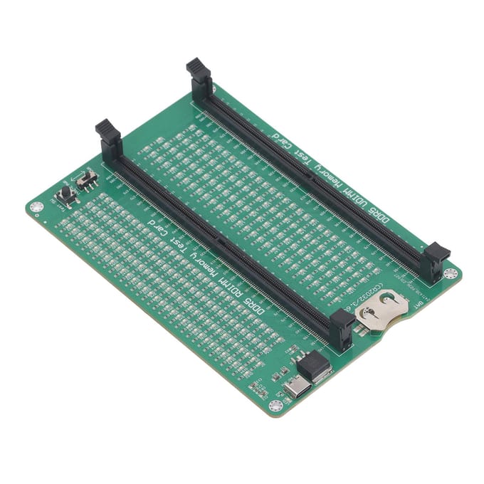 DDR5 Geheugentester PCB Desktop DDR5 Geheugentestkaart met LED-indicator voor Computer DDR5 R DIMM U blue