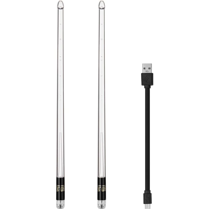 Een paar Glow Drumsticks 15-kleuren lichte drumstick Light Up Drumsticks Jazz Drumstick Drum transparant