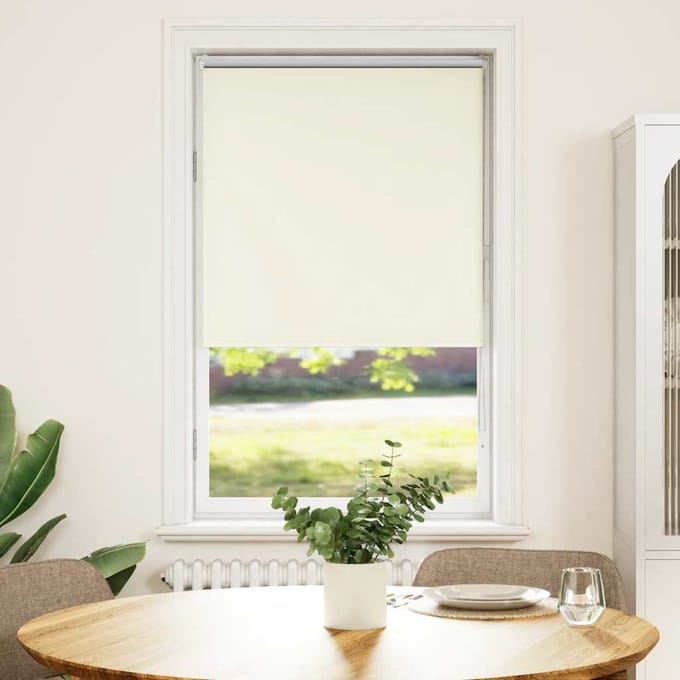 vidaXL - Rolgordijn - verduisterend - 80x130 - cm - stofbreedte - 75,7cm - polyester