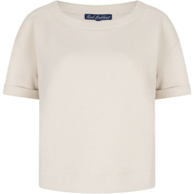 Red Button beige dames trui   Ronde hals   Regular fit   Korte mouw Beige L