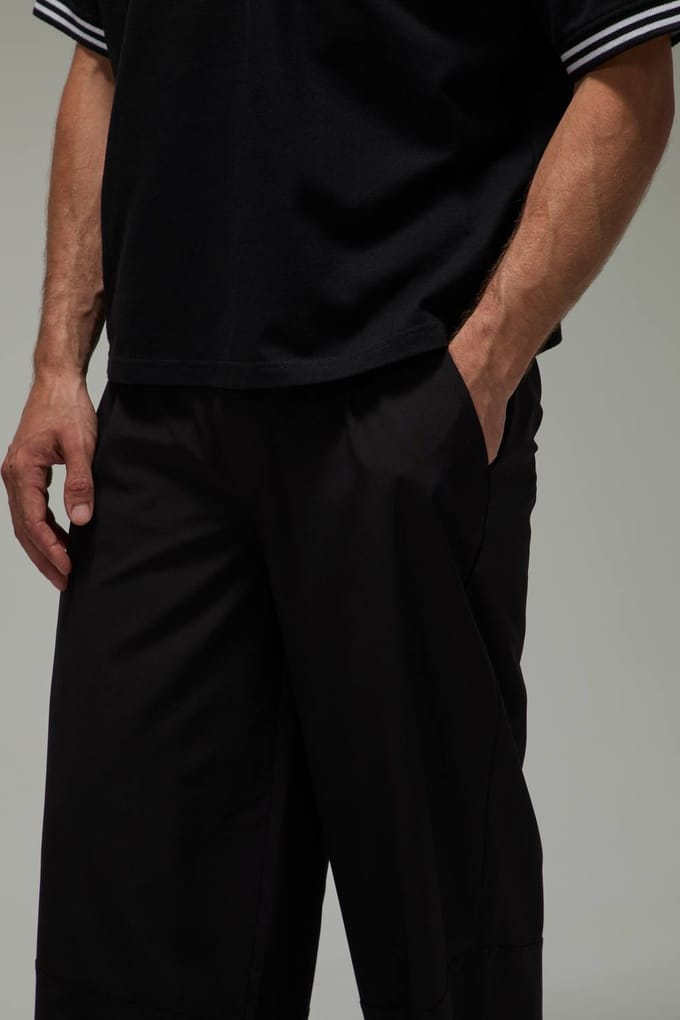 Active Oversized Golf Trousers | Black | Size XS