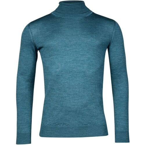Baileys Trui Rollneck Merino Single Knit Raf Blue / male
