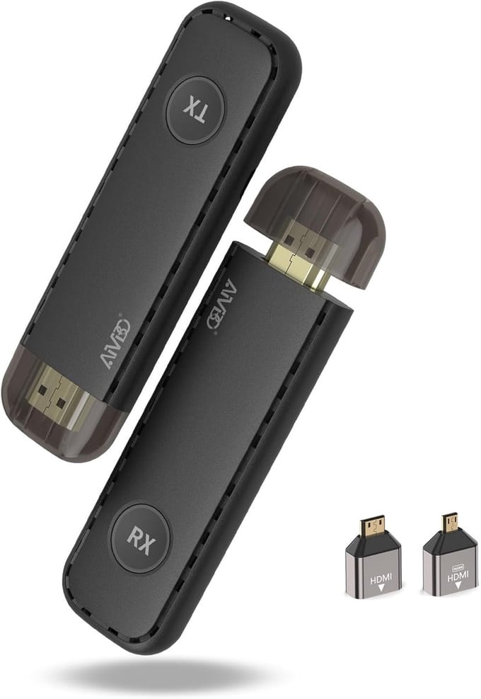 Draadloze HDMI Zender - Video Streaming Set - Groot Scherm Weergave - Plug en Play - 50 Meter Bereik - Zwart