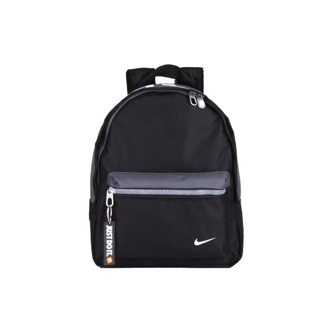 Nike Sac à dos Sport Casual Fermeture éclair Bretelle réglable Unisexe Noir BA4606-017 Black gray