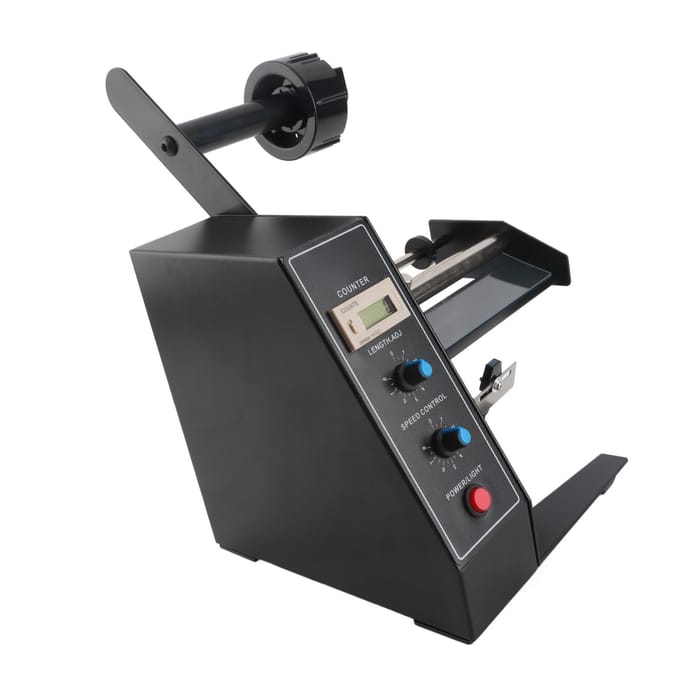Labeldispenser Automatische Etiketrol Stripper Digitaal Display Instelbare Snelheid Tool US Stekker 110V gray