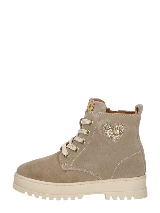 KEQ Veterschoen hoog Veterschoen hoog - Beige - Maat 24