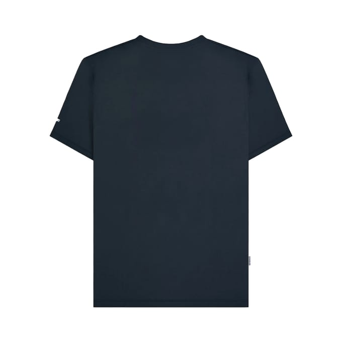 Lambretta Heren Badge Groot & Lang T-Shirt (Marine)