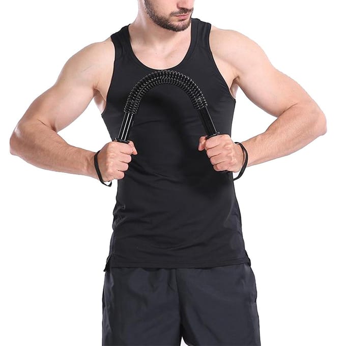 Flexibele Stang Kracht Oefenen Man Mannelijk Fitnessapparaat Armen Training Binnenlands Veer Borst black