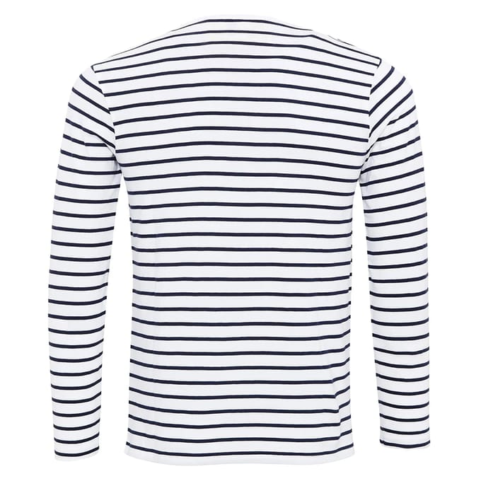 Premier Heren Long John met opgerolde mouwen T-Shirt (Wit/Zwaar)