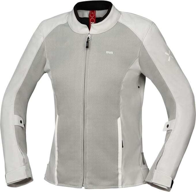 IXS Oxy-Air Mesh Dames Light Grijs Textiele Motorjas - Jas