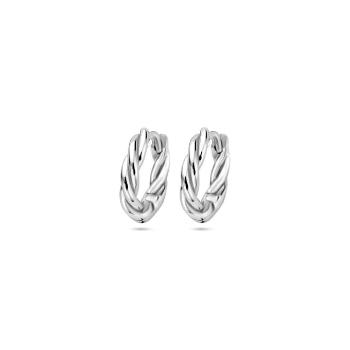 Zilver Gerhodineerd Klapoorringen Buis 2,5 MM 1340040
