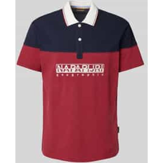 Regular fit poloshirt met labelstitching, model 'SATURNIA'