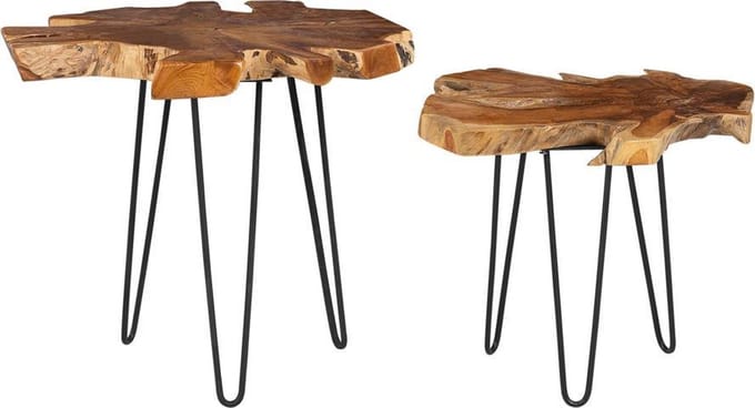 CAMROSE - Salontafel - Donkerbruin - Teakhout