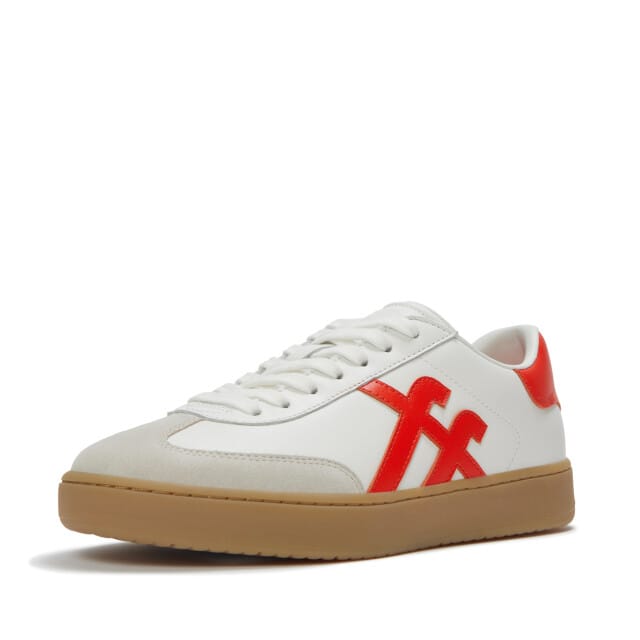 FitFlop The Dash T-Toe Leather Sneakers ROOD - Maat 36