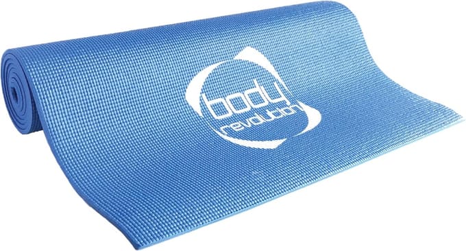 Yogamat - blauw - 6mm dik - antislip onderzijde