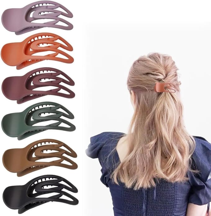 Set van 6 Antislip Haarclips voor Dames - Perfecte Haaraccessoires voor Dikker en Dunner Haar