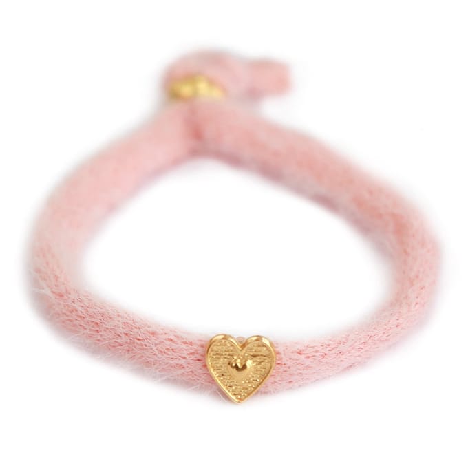 Armband fluffy lichroze