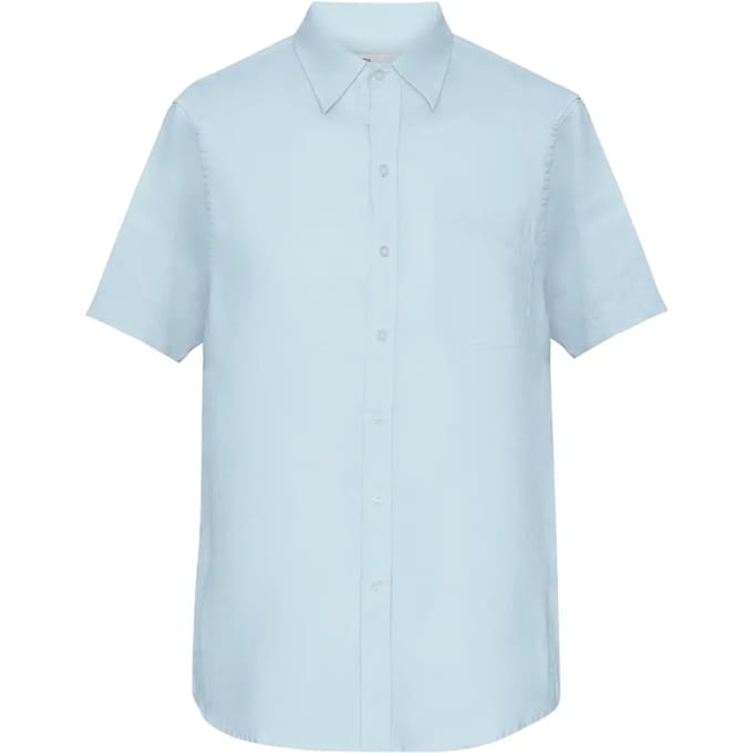 Linnen overhemd Colorful Standard Organic polar blue