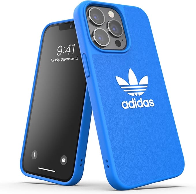 Adidas Trefoil Back Case - Geschikt voor Apple iPhone 13 Pro (6.1") - Blauw