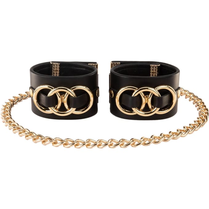 Asche & Gold | Beatrice Duo Handboei | Design Armband | Zwart Maat M