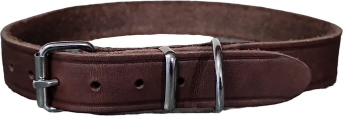 Schins Basic Halsband - Bruin - 50cm